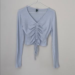 Long sleeve crop top